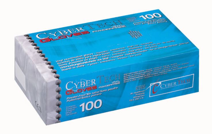 Lot De 100 Gants Médicaux Intco - Vinyle Sans Poudre, Sans Latex, Hypoallergéniques - Taille XL - Certifiés CE